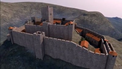 château de Termes en 3D, Pays Cathare, Corbières,