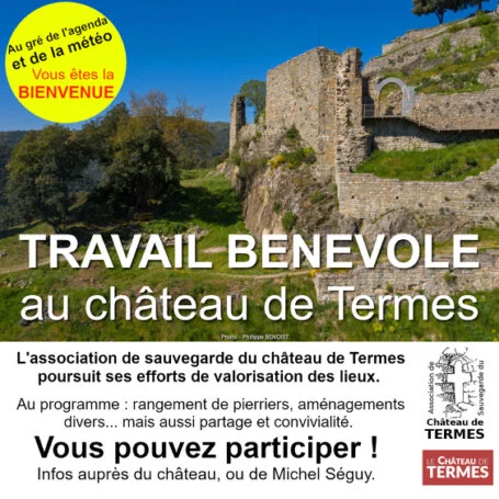 L'association de sauvegarde du château de Termes vous invite