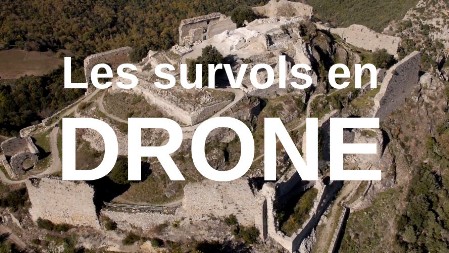 Survols en drone du château de Termes en Aud Pays Cathare
